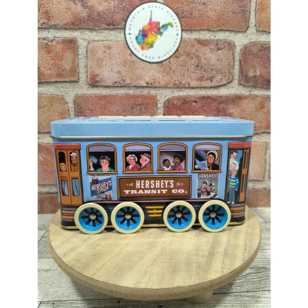 2000 Hershey's Vehicle Series Canister #2 Trolley Collectible Vintage